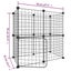 12-panel Pet Cage with Door Black 35x35 Cm Steel Tooabtt Carousel 2
