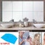 9pcs/16pcs 3D DIY Tile Square Wall Stickers Mirror Wall DIY Self Adhesive Square Carousel 3