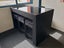 7 Piece PE Black Rattan, Aluminium Bar Leaner, 6 x Stools: *Stylish Black Glass* Carousel 6