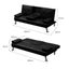 Adjustable Sofa Bed Lounge Futon Couch Leather Beds 3 Seater Cup Holder Recli... Carousel 3