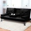 Adjustable Sofa Bed Lounge Futon Couch Leather Beds 3 Seater Cup Holder Recli... Carousel 6
