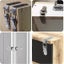 4pcs 90 Degree Hook Lock Bolt Stainless Steel Spring Loaded Draw Toggle Latch Carousel 3