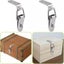 4pcs 90 Degree Hook Lock Bolt Stainless Steel Spring Loaded Draw Toggle Latch Carousel 4