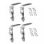 4pcs 90 Degree Hook Lock Bolt Stainless Steel Spring Loaded Draw Toggle Latch Carousel 1