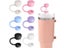2025Straw Covers Cap Reusable Silicone Straw Toppers For Stanley Cup Leak-Proof Carousel 5