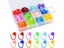 50/100Pcs Colorful Plastic Safety Pins Knitting Markers Crochet Stitch Clips Carousel 2