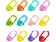 50/100Pcs Colorful Plastic Safety Pins Knitting Markers Crochet Stitch Clips Carousel 5