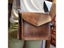DIY Leather Kraft Paper Messenger Bag Sewing Pattern 30x22x7CM Carousel 6