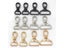 1pcs Metal 4 Sizes Snap Hook Clasps For Leather Craft Pet Leash Carousel 4