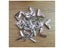 -100pcs Silver Stone Metal Book Corner Albums Menus Folders Corner Carousel 3
