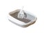 Cat Litter Box Portable Bedpan Removable Semi Closed Kitty Litter Pan Potty Carousel 6