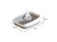 Cat Litter Box Portable Bedpan Removable Semi Closed Kitty Litter Pan Potty Carousel 7