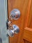 Solid Wood Entrance Door with Side Light and Security Door 1590 W x 2050 H [#... Carousel 6
