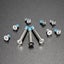 10pcs Bottom Back Case Cover SCREW For Apple Macbook Pro A1278/A1286/A1297 Carousel 3