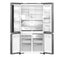 Panasonic 618L Quad Door Fridge Freezer w Ice Water Dispenser Stainless Steel Carousel 4