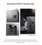 Panasonic 618L Quad Door Fridge Freezer w Ice Water Dispenser Stainless Steel Carousel 16