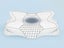 63x45.5CM Memory Foam Cervical Pillow Contour Neck Pillow White Carousel 5