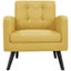 Mid Century Modern Fabric Arm Chair Tufted Accent Chair Carousel 4