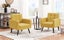 Mid Century Modern Fabric Arm Chair Tufted Accent Chair Carousel 8