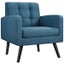 Mid Century Modern Fabric Arm Chair Tufted Accent Chair Carousel 2