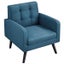 Mid Century Modern Fabric Arm Chair Tufted Accent Chair Carousel 4
