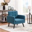Mid Century Modern Fabric Arm Chair Tufted Accent Chair Carousel 1