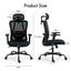 NEADER Ergonomic Mesh Office Chair Desk Computer Armchair Swivel Adjustable BK Carousel 3