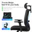 NEADER Ergonomic Mesh Office Chair Desk Computer Armchair Swivel Adjustable BK Carousel 6