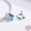 925 Sterling Silver Blue Butterfly Charm Carousel 3