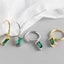 925 Sterling Silver CZ Diamond Huggie Earring "Lucy" (Green) Carousel 6