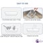 CatZest Stainless Steel Litter Box with Lid, Front Entry Top Exit Kitty, Extr... Carousel 10