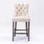6X Velvet Bar Stools With Studs Trim Legs Tufted Kitchen Dining Chairs Carousel 4