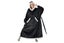 Fleece Long Blanket Hoodie With Giant Pocket And Belt Wearable Hooded Blanket-Bl Carousel 1
