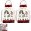 2pcs Kitchen Cooking Aprons Funny Christmas Sleeveless Baking Apron for Adults-P Carousel 1