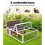 I.Pet Rabbit Hutch Chicken Coop Run Cage Habitat House Outdoor Large Small Anima Carousel 5