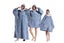 Unisex Hoodie Blanket Hooded Oversized Wearable Throw Blanket-Blue Carousel 1