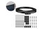 Ceiling Curved 5M Bendable Curtain Track Flexible For Curtain With Hooks-Black Carousel 1