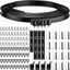 Ceiling Curved 5M Flexible Bendable Curtain Track for Curtain Rail -Black Carousel 1