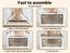 Stackable Storage Containers Lid Clothes Organiser Box 5 Side Open Foldable 28L Carousel 5
