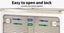 Stackable Storage Containers Lid Clothes Organiser Box 5 Side Open Foldable 28L Carousel 7