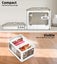 Stackable Storage Containers Lid Clothes Organiser Box 5 Side Open Foldable 28L Carousel 6