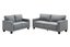 LANCASTER Fabric Sofa Range (Grey) - 3+2 Sofa Set Carousel 3