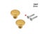 2pcs/lot Furniture Fitting Round Cabinet Knobs Kitchen Cabinet Drawer Pull Carousel 1