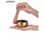 Exquisite 2.8 Inch Handmade Tibetan Bell Metal Singing Bowl With Striker For Carousel 2