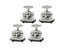 4x Zinc Alloy Drum Holder Base Plate Drum Rack Clamp Drum Tom Mount Bracket Tom Carousel 5