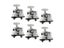 6pcs Durable Zinc Alloy Opened Drum Base Support Holder Drum Rack Clamp Drum Carousel 4