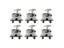 6pcs Durable Zinc Alloy Opened Drum Base Support Holder Drum Rack Clamp Drum Carousel 5