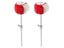 2pcs Bass Drum Pedal Beater Percussion Instrument Parts Red Carousel 3