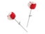2pcs Bass Drum Pedal Beater Percussion Instrument Parts Red Carousel 4