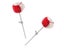 2pcs Bass Drum Pedal Beater Percussion Instrument Parts Red Carousel 5
